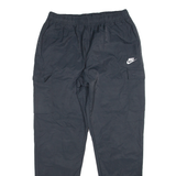 NIKE Womens Joggers Black Tapered L W34 L29