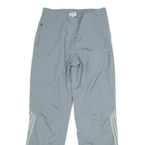 ADIDAS Mesh Lined Womens Sweatpants Grey Straight UK 12 W30 L31