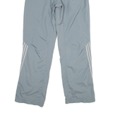 ADIDAS Mesh Lined Womens Sweatpants Grey Straight UK 12 W30 L31