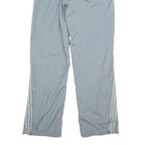 ADIDAS Mesh Lined Womens Sweatpants Grey Straight UK 12 W30 L31