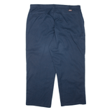 DICKIES Workwear Mens Trousers Blue Relaxed Tapered W42 L30