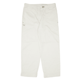 LAUREN RALPH LAUREN Womens Trousers Cream Relaxed Tapered W30 L26