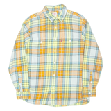 LEVI'S Relaxed Mens Shirt Yellow Check Long Sleeve S