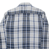LEE Mens Shirt Grey Check Long Sleeve M