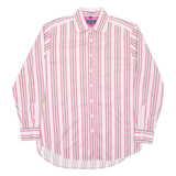 BODEN Mens Shirt Pink Striped Long Sleeve L