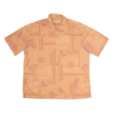 BATIK BAY Mens Hawaiian Shirt Orange Floral XL