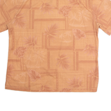 BATIK BAY Mens Hawaiian Shirt Orange Floral XL