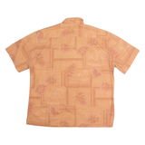 BATIK BAY Mens Hawaiian Shirt Orange Floral XL