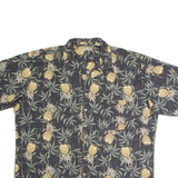 NATURAL ISSUE Mens Hawaiian Shirt Green Floral 2XL