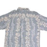 IMPRINTS Mens Hawaiian Shirt Blue Floral L