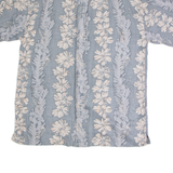 IMPRINTS Mens Hawaiian Shirt Blue Floral L