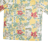 HANAUMA BAY Mens Hawaiian Shirt Yellow Floral XL