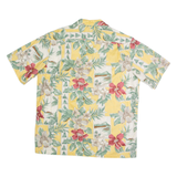 HANAUMA BAY Mens Hawaiian Shirt Yellow Floral XL