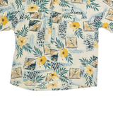 ROUNDTREE & YORKE Mens Hawaiian Shirt Beige Floral L