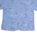 BATIK BAY Mens Shirt Blue Crazy Pattern XL