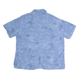 BATIK BAY Mens Shirt Blue Crazy Pattern XL