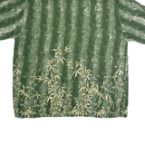 PURITAN Mens Hawaiian Shirt Green Floral XL