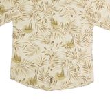 WOOLRICH Mens Hawaiian Shirt Beige Floral M