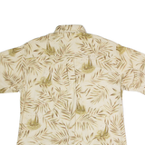 WOOLRICH Mens Hawaiian Shirt Beige Floral M