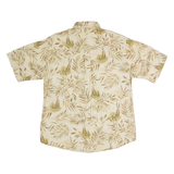 WOOLRICH Mens Hawaiian Shirt Beige Floral M