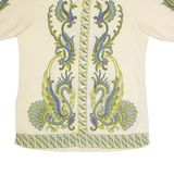 SIR JOHN Mens Shirt Beige Crazy Pattern M