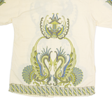 SIR JOHN Mens Shirt Beige Crazy Pattern M