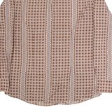 KENNINGTON Mens Shirt Brown Check Long Sleeve L