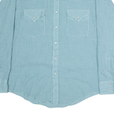 THE GREAT PLAINS Womens Shirt Green Check Long Sleeve M
