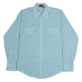 THE GREAT PLAINS Womens Shirt Green Check Long Sleeve M