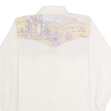 ESPRIT Tom And Jerry Womens Shirt White Crazy Pattern Long Sleeve S