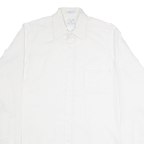PROFILES Mens Plain Shirt White Long Sleeve M