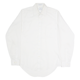 PROFILES Mens Plain Shirt White Long Sleeve M