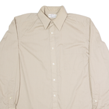 PATTINI Mens Plain Shirt Grey Long Sleeve M