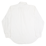 ARROW Mens Shirt White Striped Long Sleeve L
