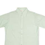 KINGS ROAD Mens Plain Shirt Green M
