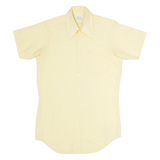 MOHAWK Mens Plain Shirt Yellow S