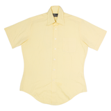 PERMA PREST Womens Plain Shirt Yellow M