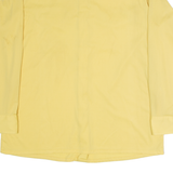 VANKIT SPLENDOR Mens Plain Shirt Yellow Long Sleeve XL