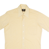 GOLDEN COMFORT Mens Shirt Yellow Check M