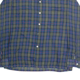AIRMAN Mens Shirt Blue Check Long Sleeve M