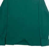 PAUL RODGERS Womens Plain Shirt Green Long Sleeve S