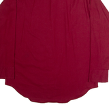 MCGREGOR Mens Plain Shirt Red Long Sleeve L