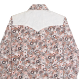 CARMAN Womens Shirt Pink Floral Long Sleeve S