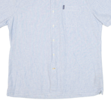 BARBOUR Mens Shirt Blue Striped M