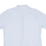 BARBOUR Mens Shirt Blue Striped M