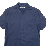 BEN SHERMAN Mens Plain Shirt Blue XS