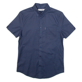 BEN SHERMAN Mens Plain Shirt Blue XS