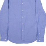 DKNY Slim Fit Mens Plain Shirt Blue Long Sleeve M