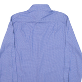 DKNY Slim Fit Mens Plain Shirt Blue Long Sleeve M