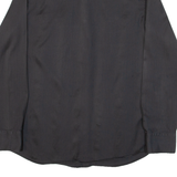 CALVIN KLEIN Mens Plain Shirt Black Long Sleeve M